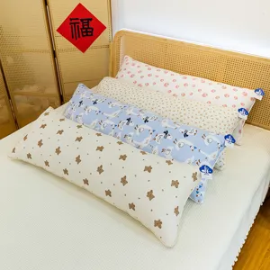 Cuscino per il corpo lungo stampato con cartoni animati, cuscino da letto carino.