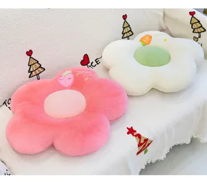 Simpatico cuscino in peluche a fiore morbido pile corallo cuscino decorativo sedia ufficio
