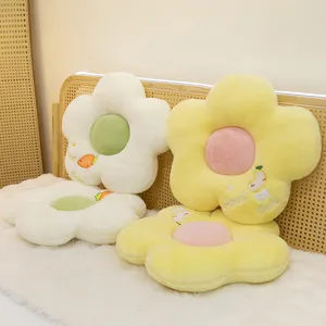 Morbido cuscino fiore in peluche, soffice cuscino pile per sedia ufficio, tatami e divano.