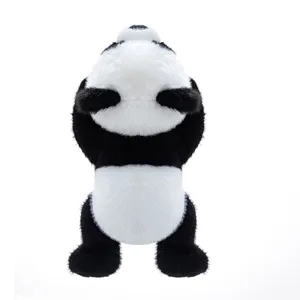 Lindo panda de peluche muñeca animal de peluche suave cojín para decoración de escritorio