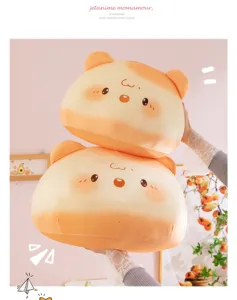 Soft cheese mouse plush pillow cute bread hamster doll stuffed toy for bedroom bed decor.
