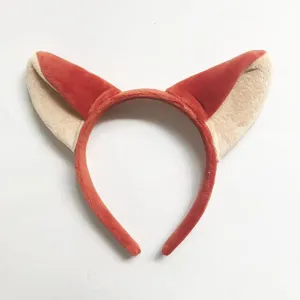 Schattige pluche vos oren haarband voor feestjes, cosplay en dagelijks gebruik comfortabel.