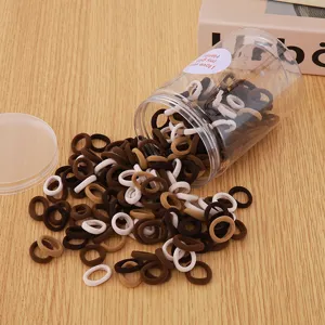 Small seamless elastic hair ties for children and women colorful hair rubber bands