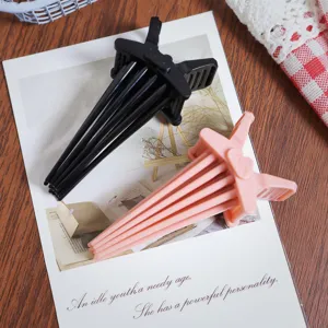 Hair root volumizing clips for bangs, plastic fringe hair styling tools for daily use.