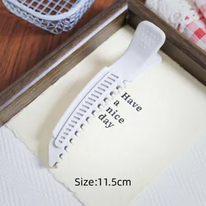 White plastic hair root volume clip duckbill fringe styling clamp 11.5cm hair accessory