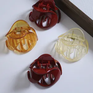 Irregular Resin Hair Claw Clip High-End Shark Clip For Women Half-Up Bun Hairpin Elegant Ponytail Holder Fashion Hair Accessories