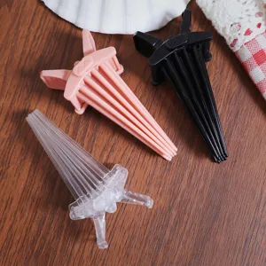 Hair root volumizing clips, bangs positioning tools, 3 colors plastic hair accessories set.