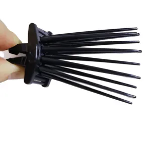 Black plastic hair root volume clip for fluffy bangs and practical hair styling tools