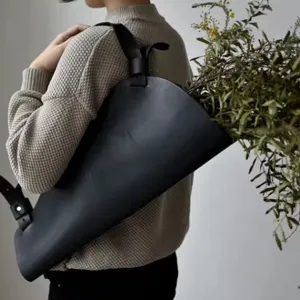 Leren boeket cadeau tas artistieke bloemen verpakking opbergtas stijlvolle tas