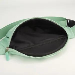 Mint green waist bag casual sling chest bag lightweight phone pouch for women daily travel