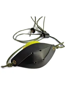 Outdoor herder sling katapult verdikte lederen etui met paracord touw voor jacht.