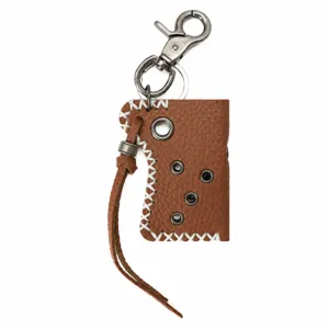 Etui briquet en cuir vintage pour homme porte-clés fait main outil de camping en plein air.