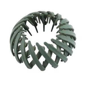 Army green bird nest hair clip expandable ponytail holder bun maker for women styling 1pc