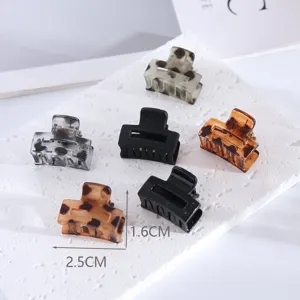 Mini hair claw clips set matte tortoiseshell hair accessories small cute hair jaws