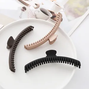 Große matte Haarklammern im Set, rutschfeste Haifisch Clips für dicke Haare und Hochsteckfrisuren.