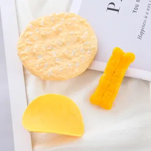 Joli ensemble de pinces à cheveux simulation nourriture, burger créatif et pinces pain.