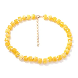 Estate casual versatile multicolore perle collana vibrante minimalista gioielli da donna