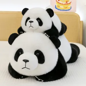 Lindo cojín de peluche de panda gigante, suave muñeco de peluche para niños y hogar.