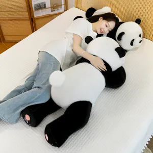 Gran panda de peluche tierno almohada de animal relleno muneca suave y abrazable para ninos adultos