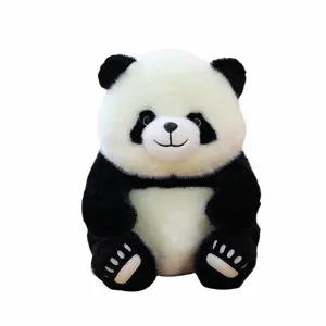 Cute stuffed giant panda plush toy soft doll huggable pillow birthday gift for kids and girls