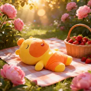 Cute Capybara Plush Toy Stuffed Animal Soft Doll Kawaii Pouting Standing Lying Posture Kids Birthday Gift Home Decor