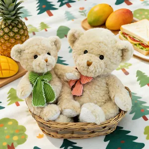 Cute Teddy Bear Stuffed Animals Plush Toys with Bowtie Soft Doll for Birthday Gift