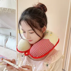Cuscino da viaggio ergonomico in memory foam, comodo supporto per il collo durante il sonno