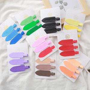 Style Coréen Ensemble de Pinces à Cheveux en Métal Géométrique Vague Épingles à Cheveux Accessoires de Cheveux Quotidiens pour Femmes