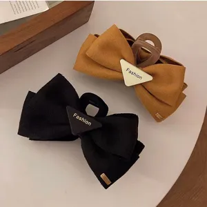 Pince a cheveux noeud velours elegante grande pince crabe pour femmes accessoire cheveux tendance