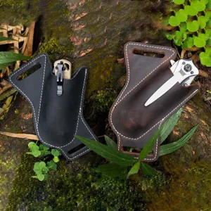 Leder EDC Werkzeug Messer Scheide für Gürtel, taktische Taschenmesser Holter Tasche.