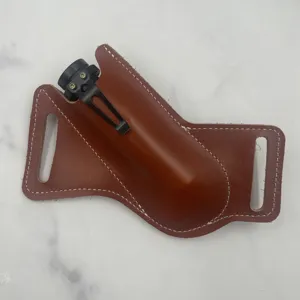 Braunes Leder EDC Werkzeug Etui Taschenmesser Holster Gürtelschlaufe Tasche Neu