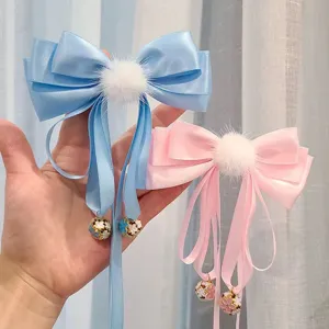 Kinderen haarspelden zoete strikken linten schattige kwastjes bellen haaraccessoires voor meisjes
