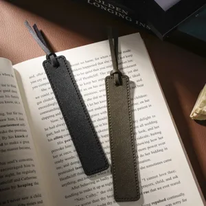 Leather bookmark set with tassel reading page marker aesthetic vintage book accessories