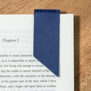 Leather corner page marker bookmark detail, PU leather student reading book marker, durable style