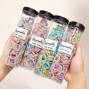 Children Mini Colorful Elastic Hair Bands Small Seamless Rubber Band No Damage Hair Tie For Toddler Girls Hair Accessories