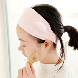 Bandeau oreilles de chat rose mignon pour femme, cerceau en peluche douce pour le maquillage.