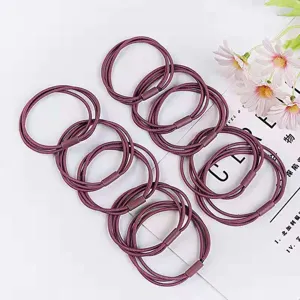 Korean style high elasticity triple hair tie simple fresh adult hair band daily ponytail holder