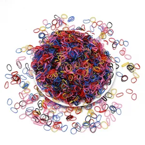 Korean Style Kids Disposable Rubber Bands Colorful High Elastic Hair Ties Ponytail Holder Bulk Set For Girls Women Hair Accessories