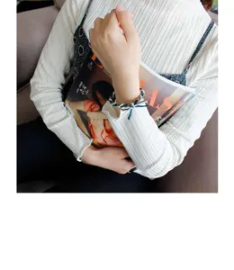 Handmade braided hair tie multi-color twisted rope elastic hair accessory for daily styling