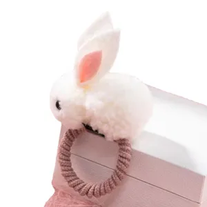Leuke pluche konijnen haarband voor kinderen, elastische elastiek knuffel konijn hoofd