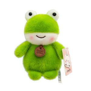 Lindo peluche de rana verde llavero animal suave colgante bolso amuleto regalo tierno bonito