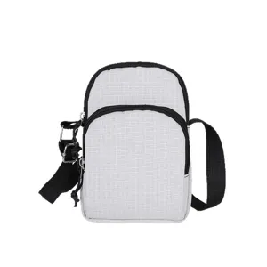 Women Crossbody Bag Minimalist Solid Color Cell Phone Pouch Lightweight Casual Shoulder Bag