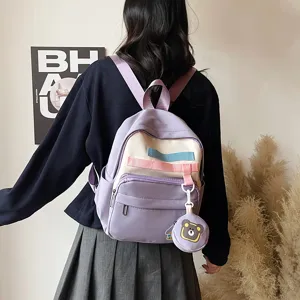 Children school backpack cute cartoon style large capacity lightweight school bag detail view