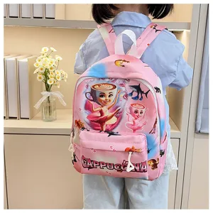 Cute cartoon kids school backpack with large capacity, comfortable and stylish for daily use.