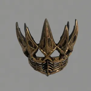 Middeleeuwse koning kroon Halloween masquerade feest cosplay hoofdtooi gothisch masker