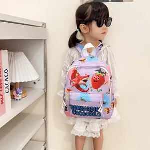 Cute cartoon kids school backpack large capacity lightweight schoolbag for kindergarten girls and boys