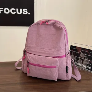 Casual minimalist large capacity school backpack for daily commuting and student use.