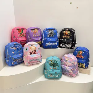 Kids Cartoon School Backpack Cute Large Capacity Lightweight Waterproof Bookbag For Kindergarten Primary Students