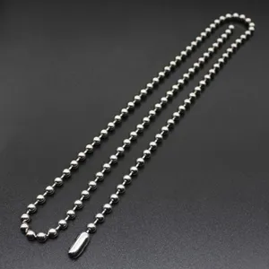 Αλυσίδα από ανοξείδωτο ατσάλι 2.4mm για στρατιωτική ταυτότητα κολιέ αξεσουάρ DIY