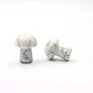 Crystal Stone Mini Mushroom Figurine Detail Shot for Garden and Micro Landscape
